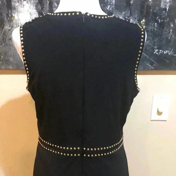 Elegant Black Studded Dress - Picture 7 of 8